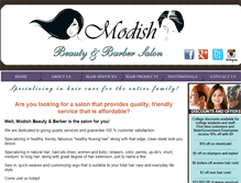 Tablet Screenshot of modishsalonnc.com